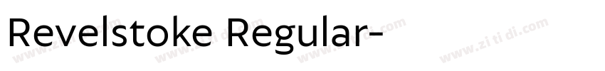 Revelstoke Regular字体转换